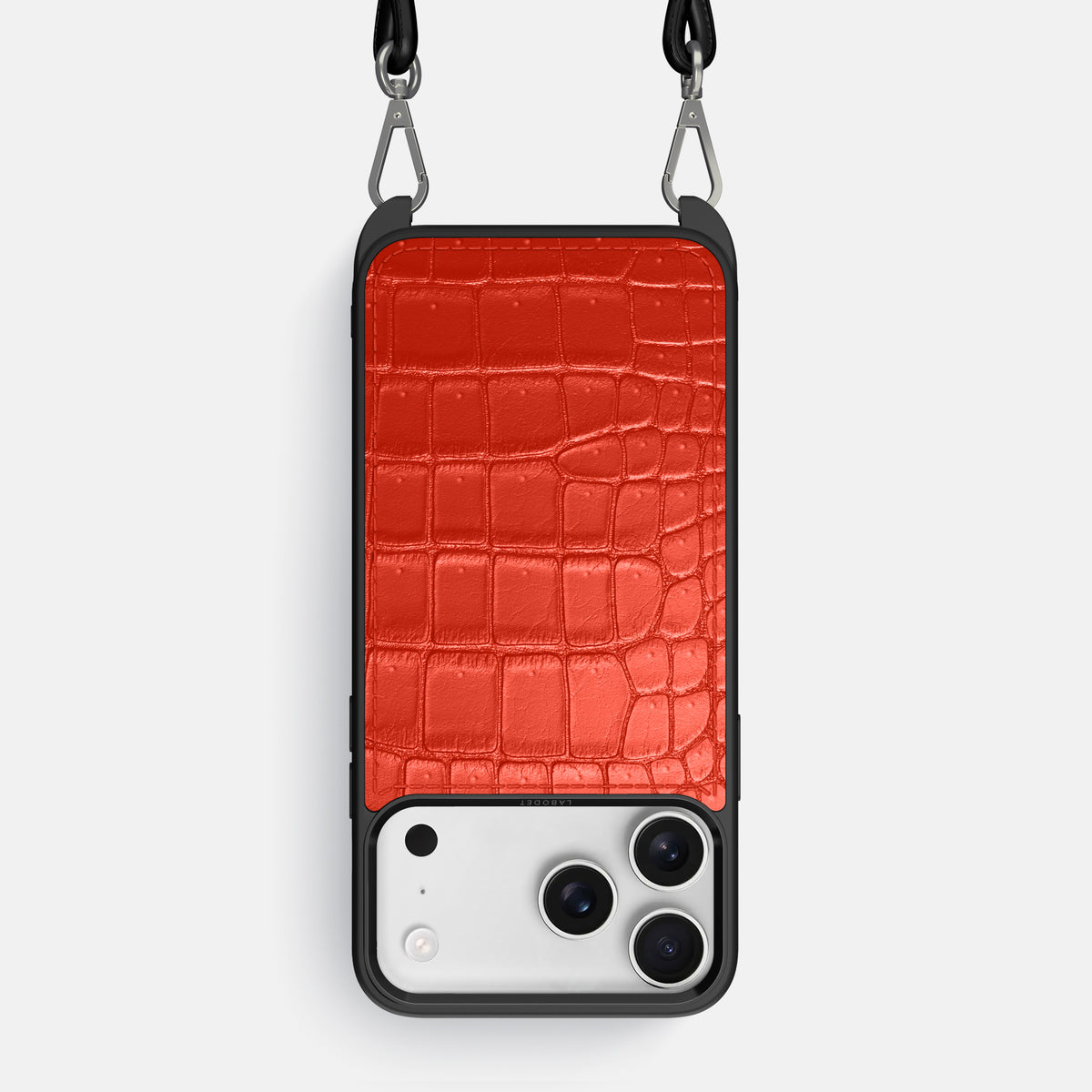 Crossbody Sport Case For iPhone 17 Pro Max In Porosus Crocodile -1 | Rust