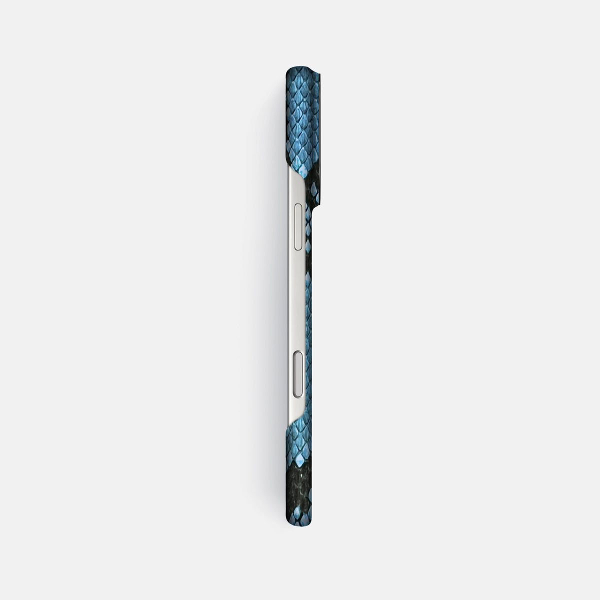Classic Case For iPhone 18 Pro Max In Deluxe Python -3 | Pacific-Blue-Black