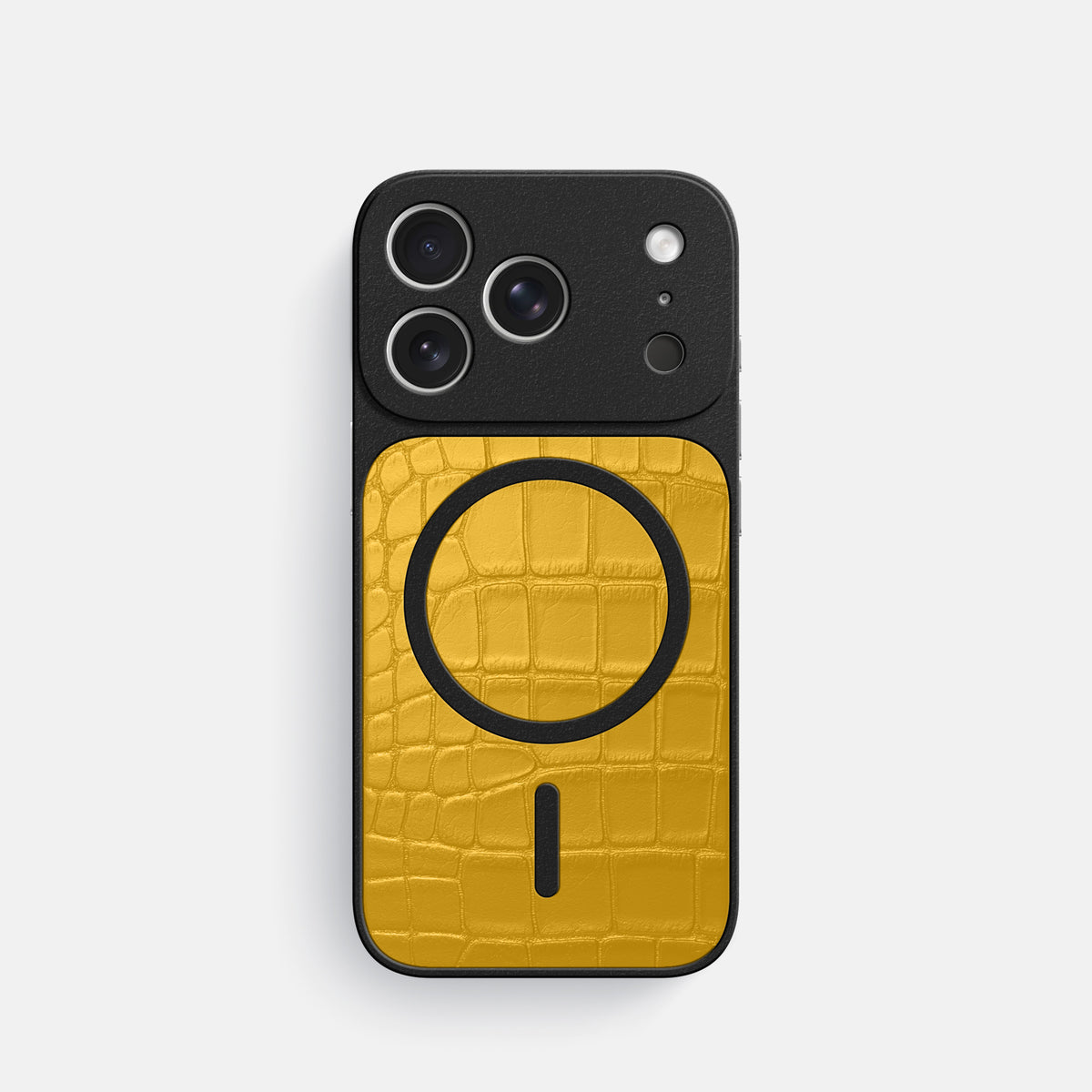 MagSafe Mask For iPhone 17 Pro In Alligator -3 | Yellow