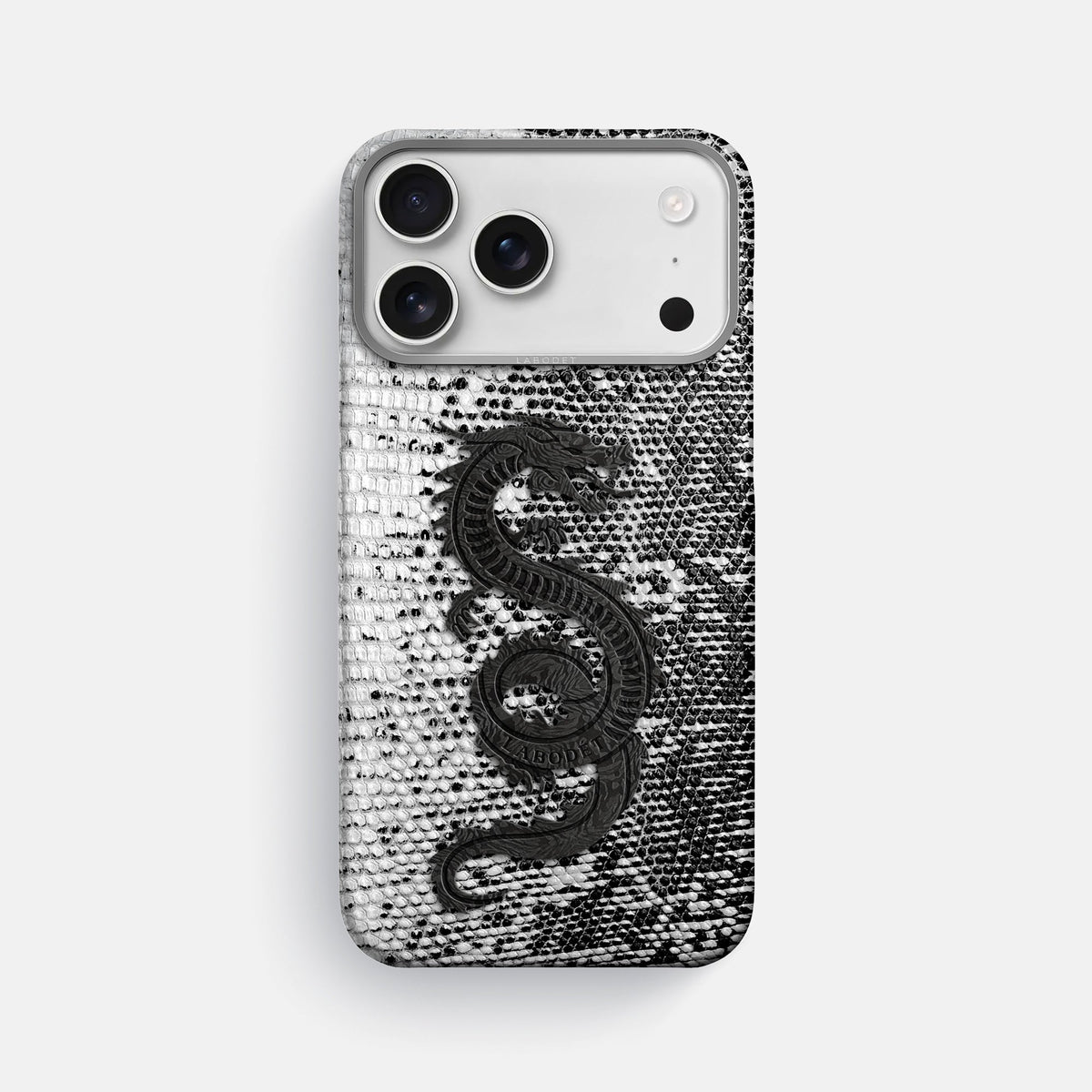 Classic Case With Carbon Dragon For iPhone 18 Pro Max In Himalayan Lizard -1 | Dark-Steel