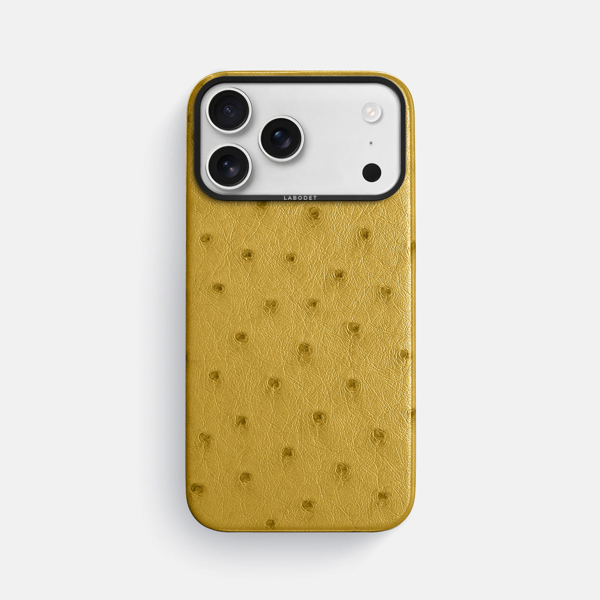 Classic Case For iPhone 17 Pro Max In Ostrich -1 | Gold-Black