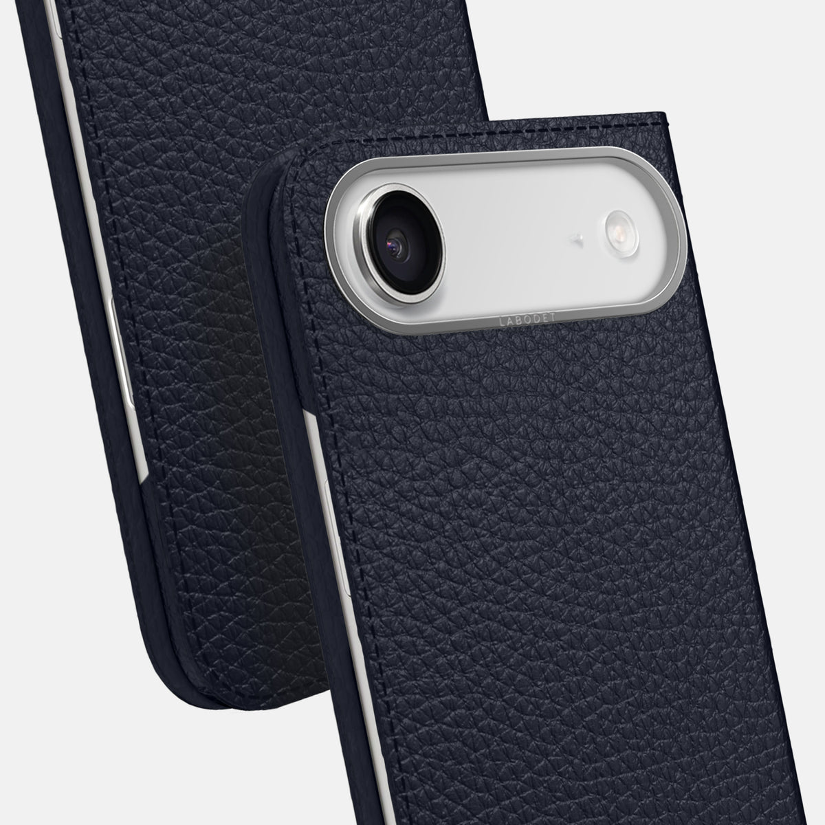 Folio Case For iPhone 17 Air In Calf -5 | Marine-Steel