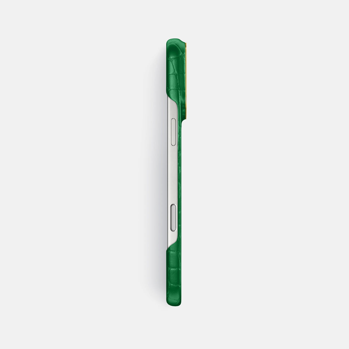 Classic Case For iPhone 17 Pro Max In Alligator -3 | Forest-Green-Gold