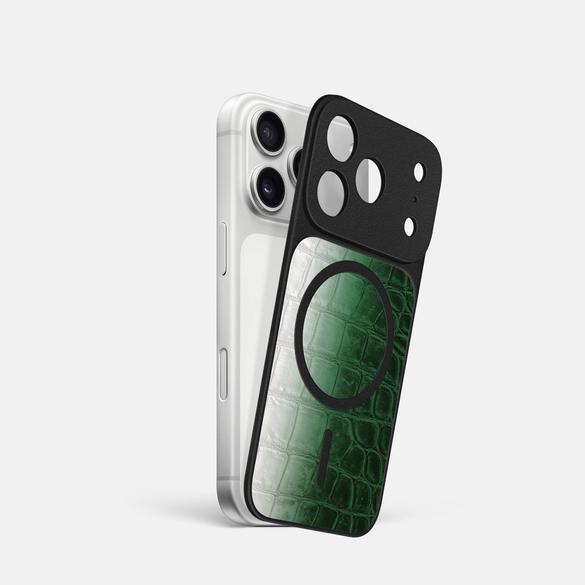 MagSafe Mask For iPhone 17 Pro In Himalayan Crocodile -1 | Green