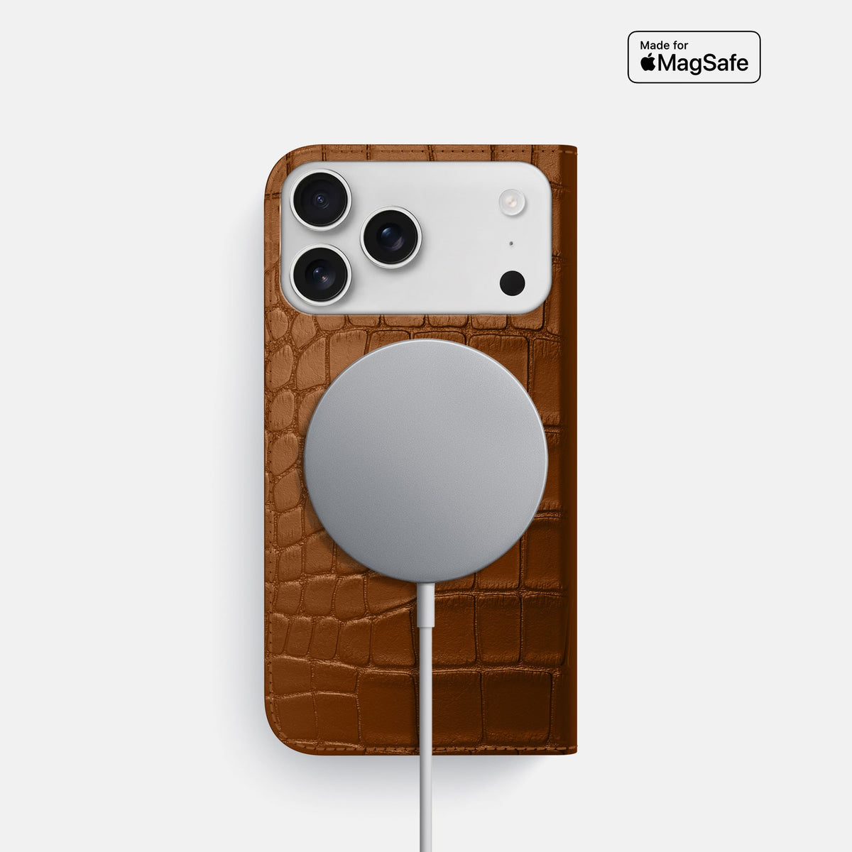 Folio Slim Case For iPhone 18 Pro In Alligator -3 | Honey