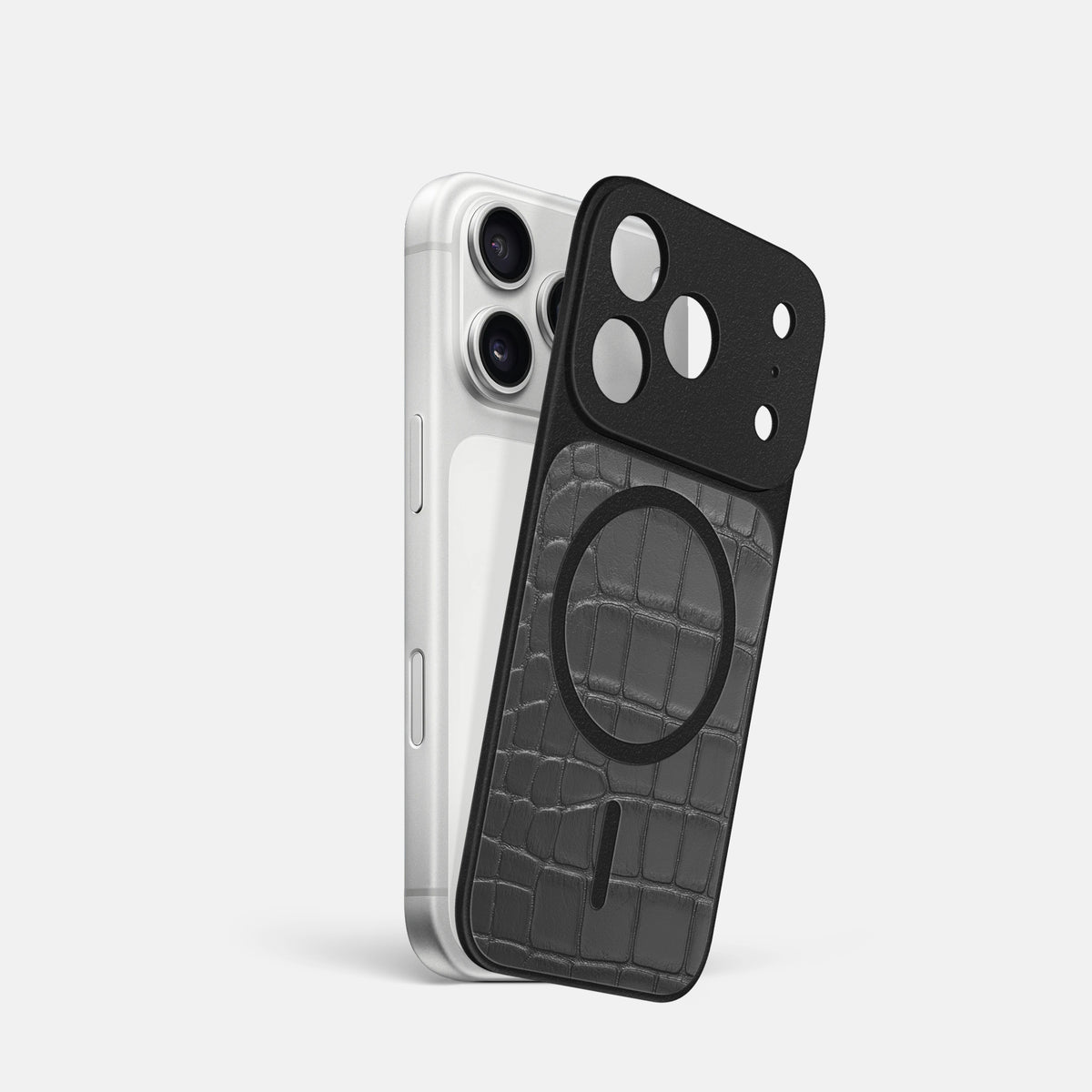 MagSafe Mask For iPhone 17 Pro In Alligator -1 | Grey