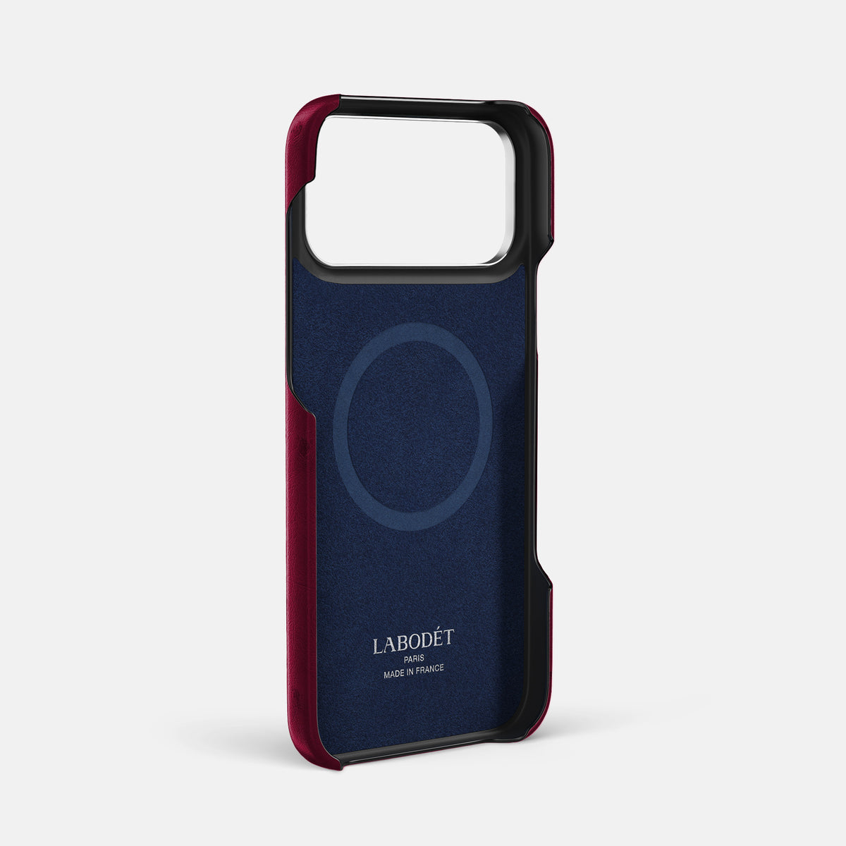 Classic Case For iPhone 17 Pro Max In Ostrich -4 | Bordeaux-Steel