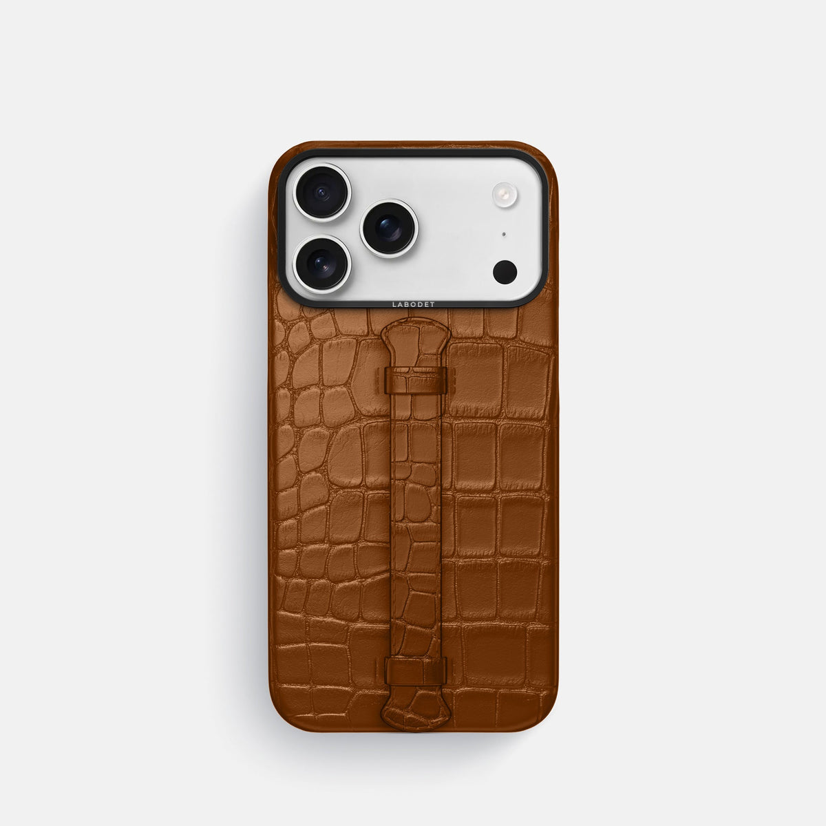 Center Handle For iPhone 18 Pro In Alligator -1 | Honey-Black