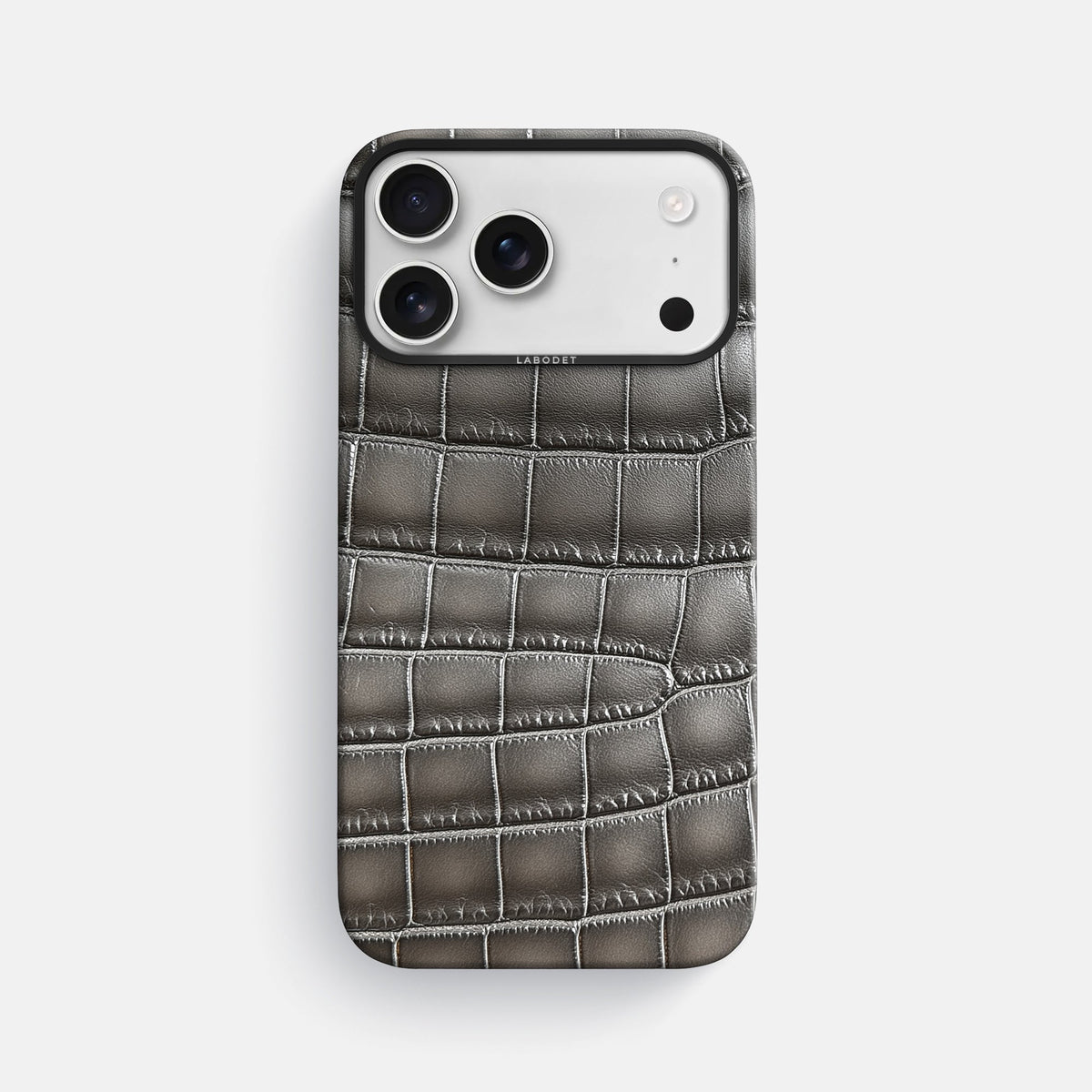 Classic Case For iPhone 18 Pro Max In Patina Alligator -1 | Grey-Black