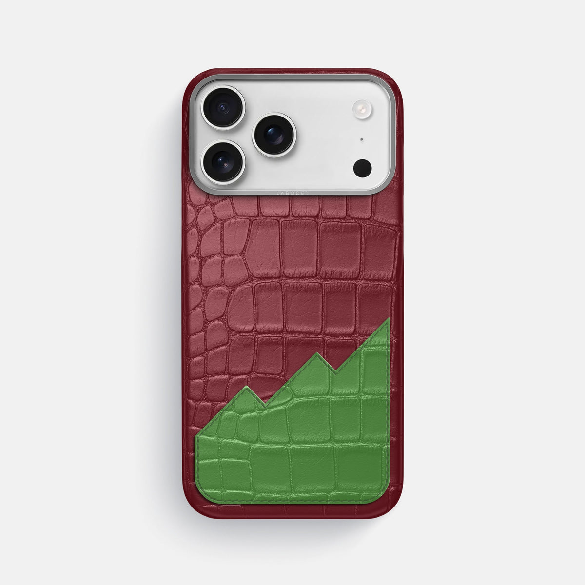 Classic Case With UpOnly For iPhone 18 Pro Max In Alligator -1 | Burgundy-Steel