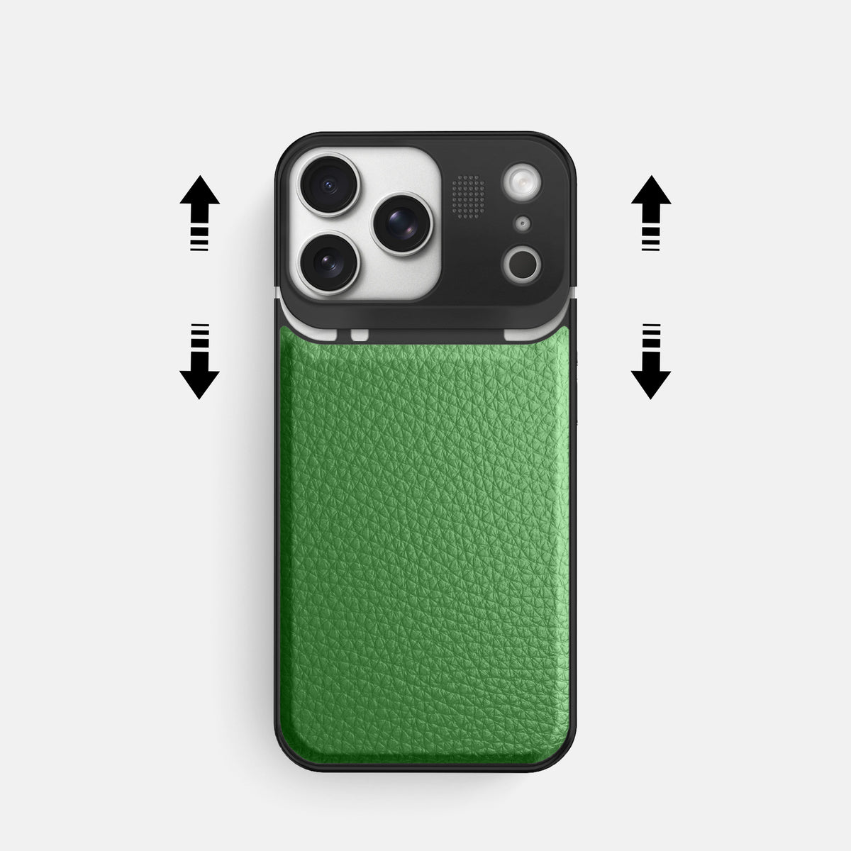 Metal Case For iPhone 17 Pro In Calf -2 | Herb-Black