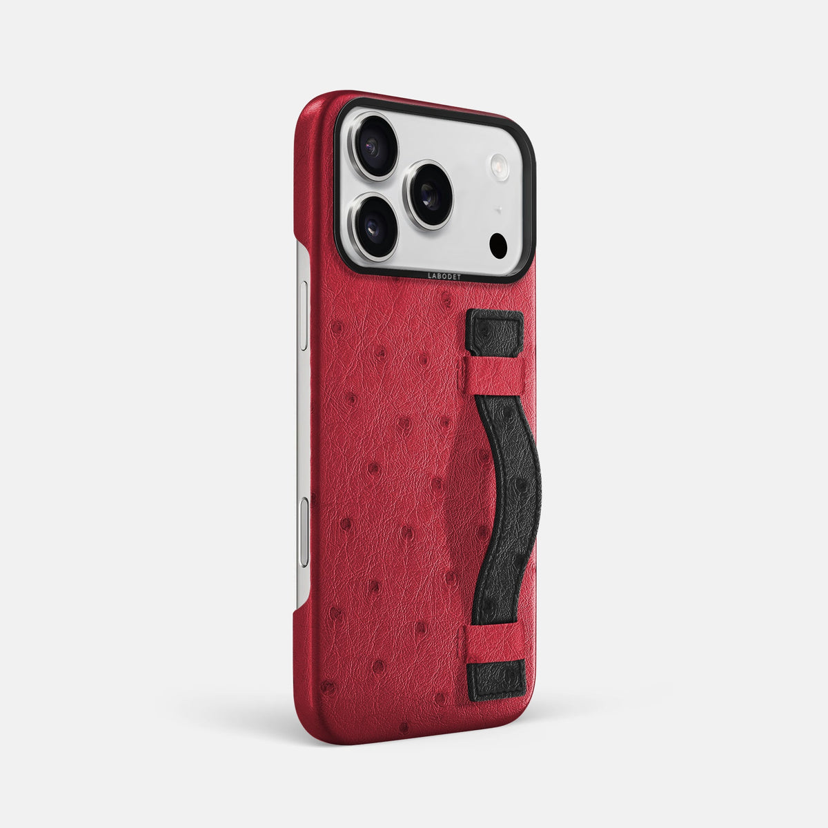 Handle Case Coloré For iPhone 18 Pro Max In Ostrich -2 | Red-Black