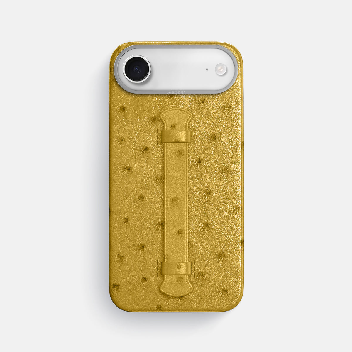 Center Handle For iPhone 17 Air In Ostrich -1 | Gold-Steel