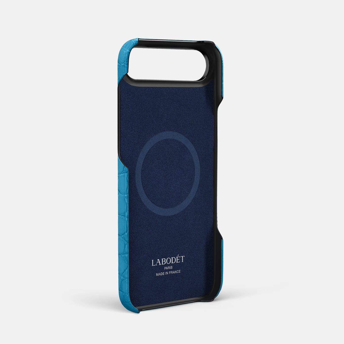 Center Handle For iPhone 17 Air In Alligator -4 | Curaçao-Blue-Black