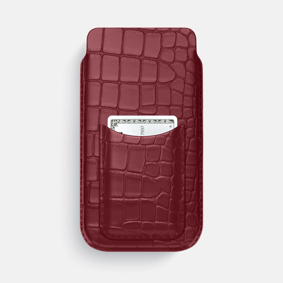 Pouch Card Case For iPhone 17 Pro Max In Alligator