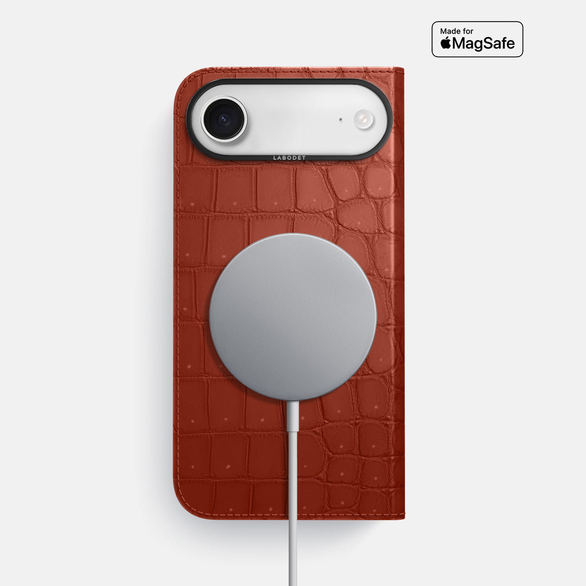 Folio Case For iPhone 17 Air In Porosus Crocodile -3 | Mahogany-Brown-Black