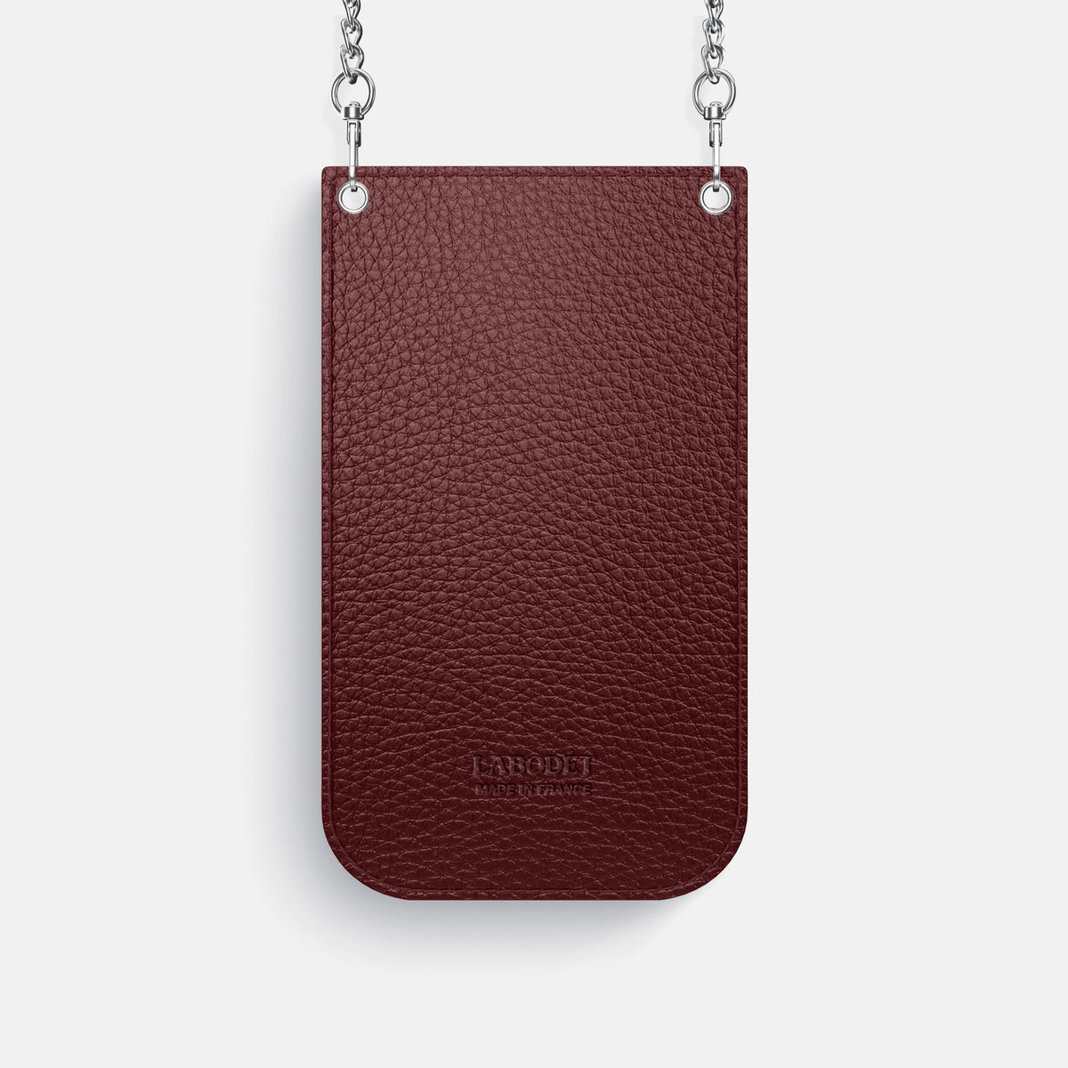 Crossbody Bag For iPhone 18 Pro In Calf -3 | Taupe-Steel