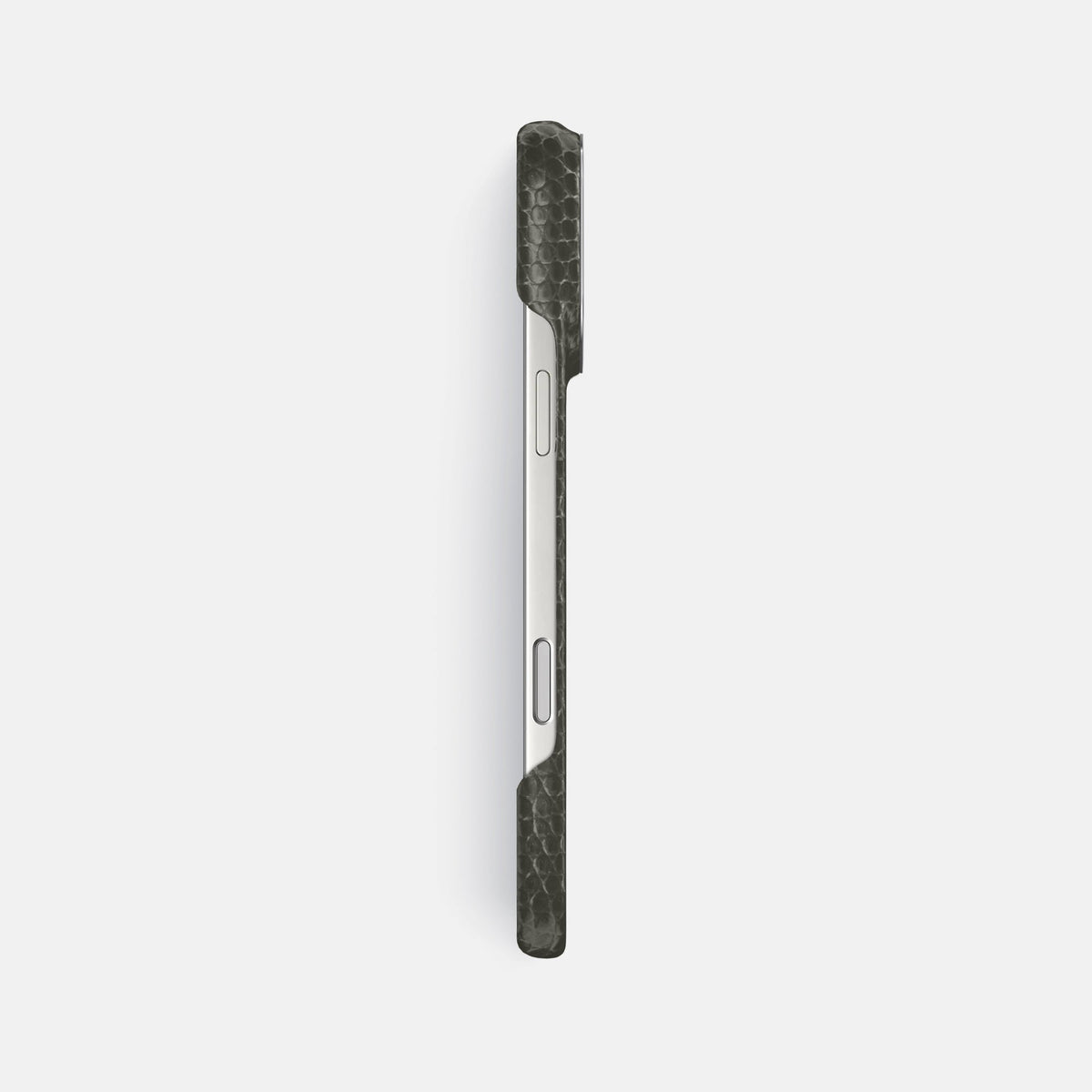Classic Case For iPhone 18 Pro Max In Lizard -3 | Grey-Steel