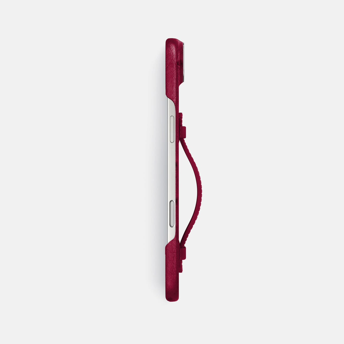 Center Handle For iPhone 17 Air In Ostrich -2 | Bordeaux-Steel
