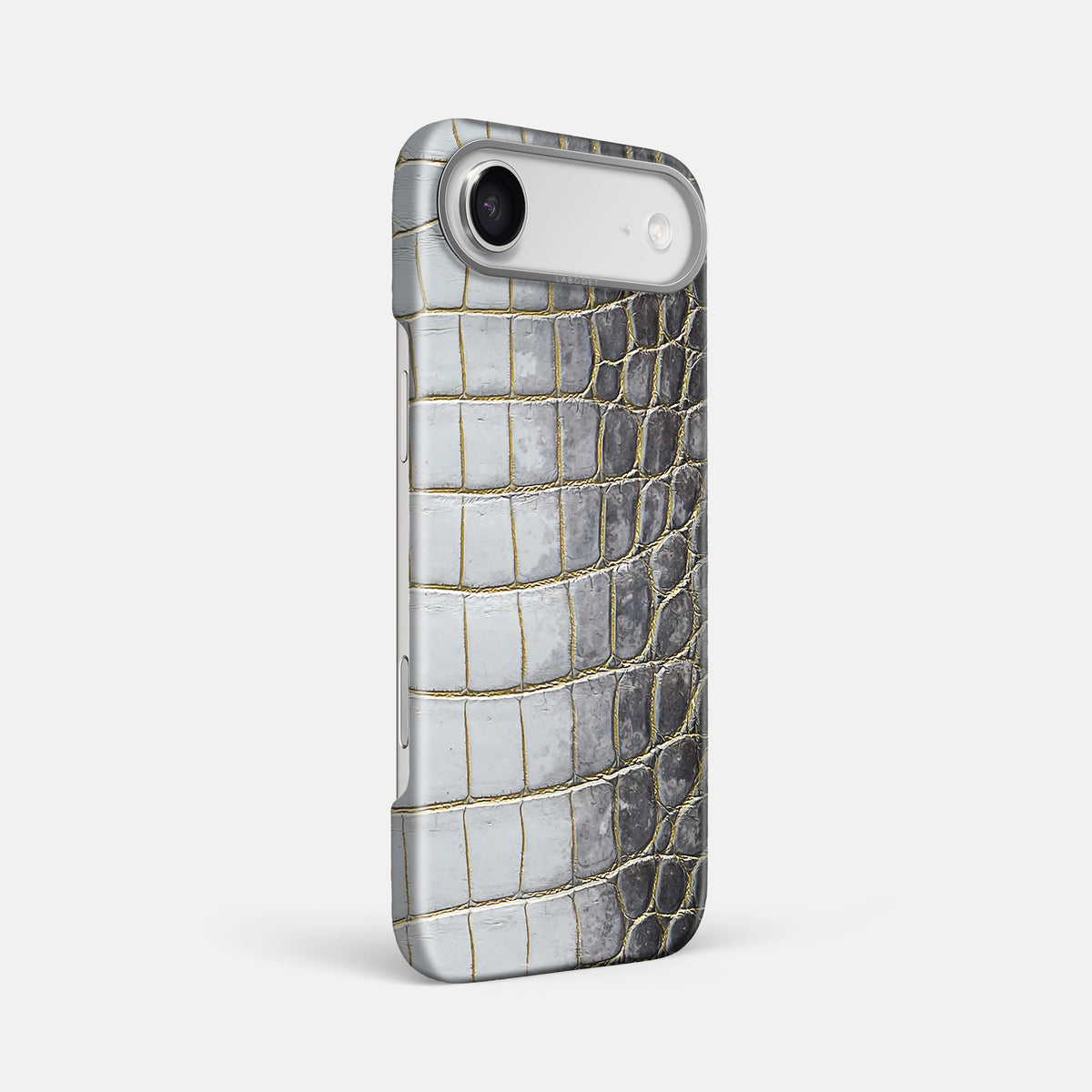 Classic Case For iPhone 17 Air In Himalayan Crocodile -2 | Gold-Steel