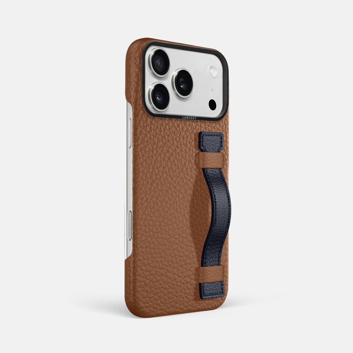 Handle Case Coloré For iPhone 17 Pro Max In Calf -2 | Caramel-Black