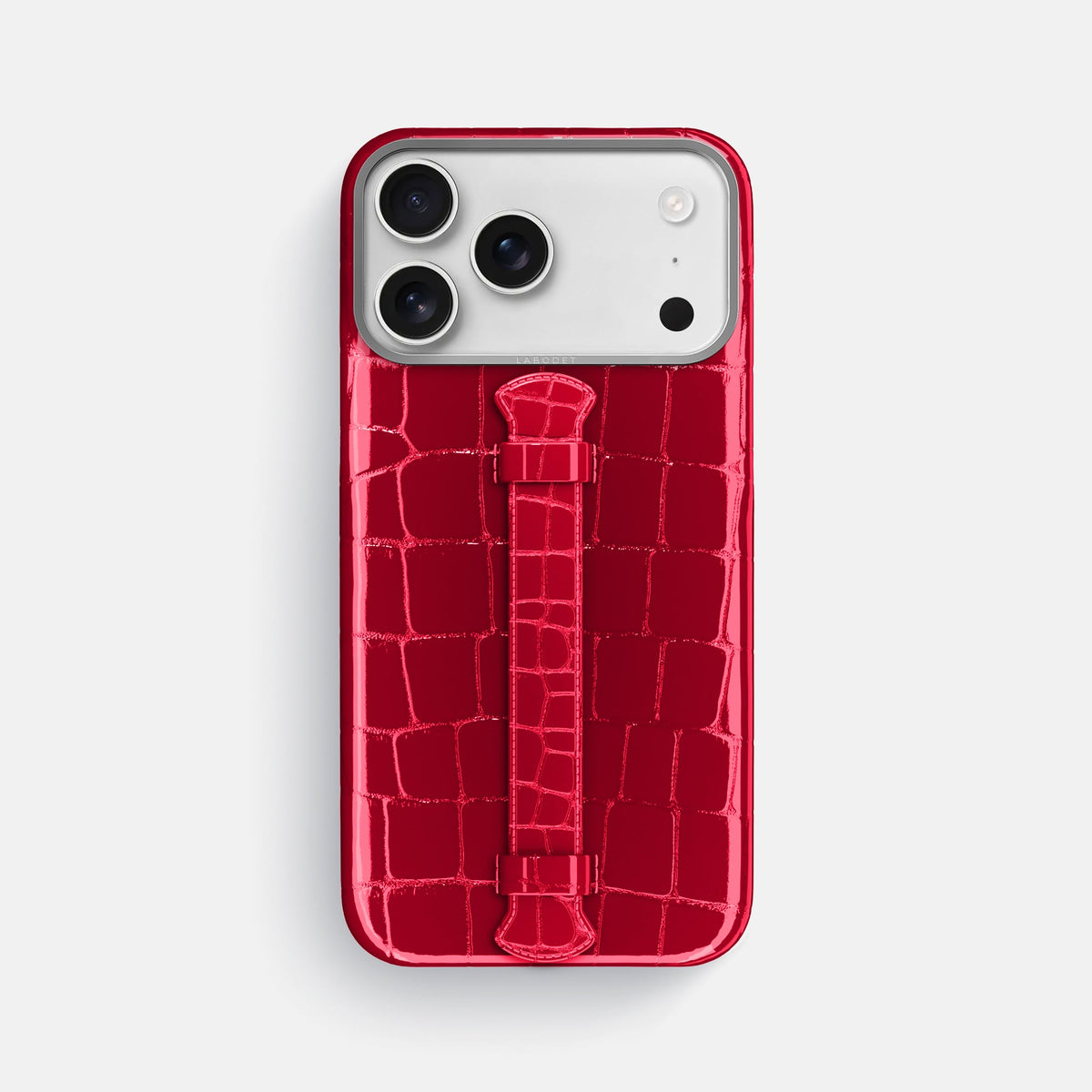 Center Handle For iPhone 18 Pro Max In Shiny Alligator -1 | Cherry-Steel