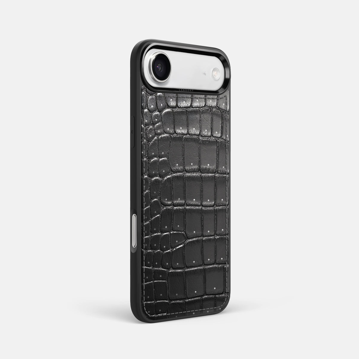 Sport Case For iPhone 17 Air In Porosus Crocodile -2 | Shiny-Black