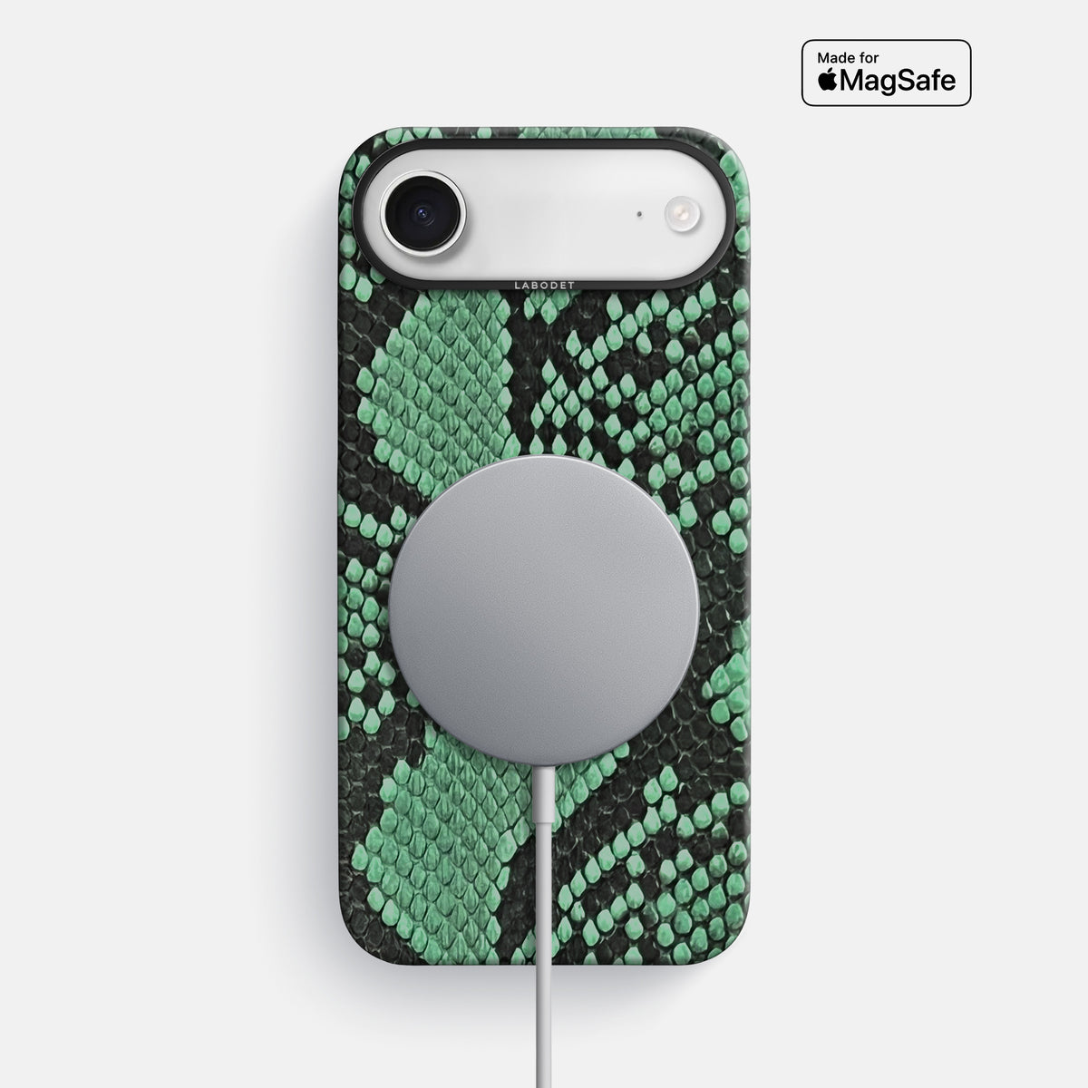 Classic Case For iPhone 17 Air In Deluxe Python -5 | Forest-Green-Black