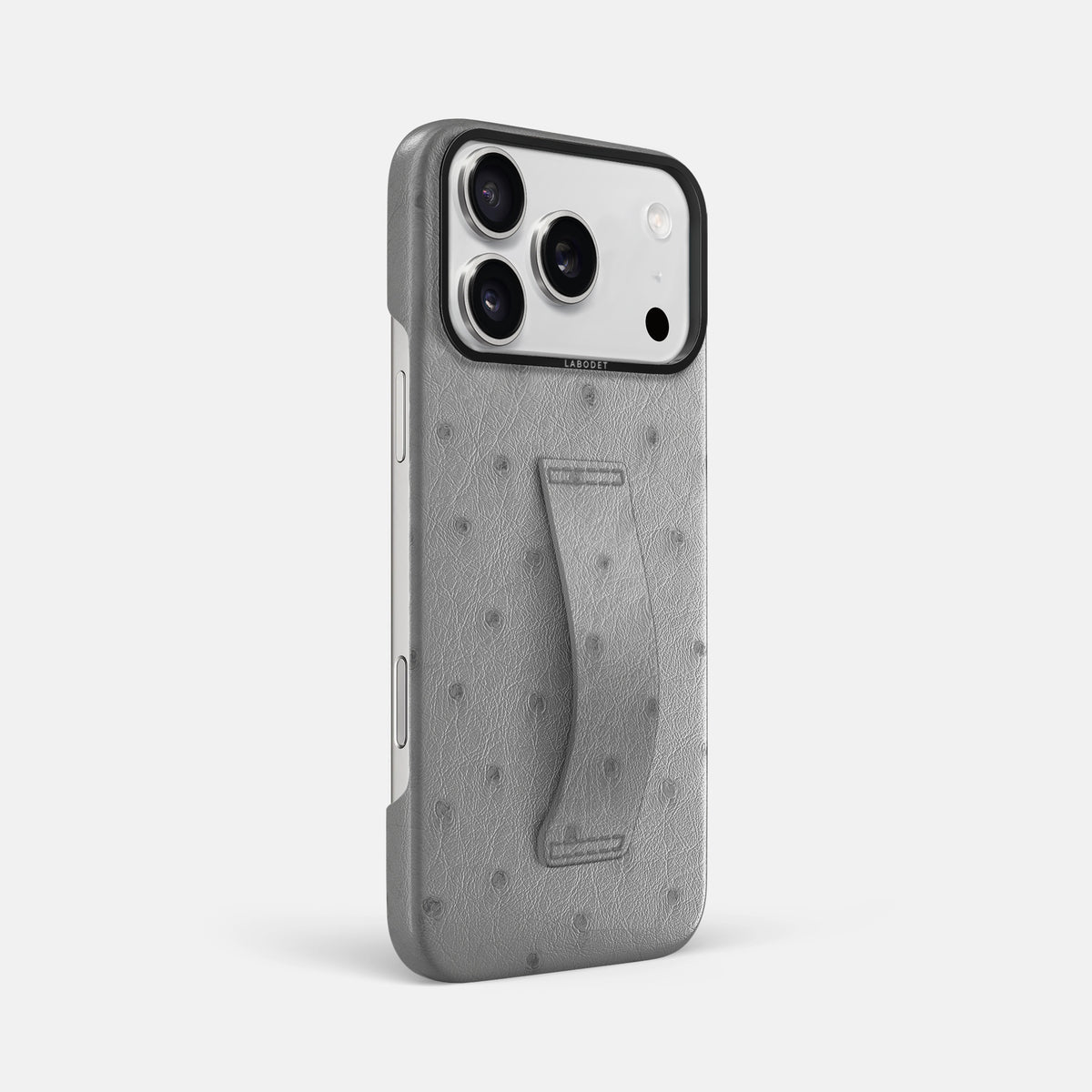 Finger Case For iPhone 17 Pro Max In Ostrich -2 | Silver-Black