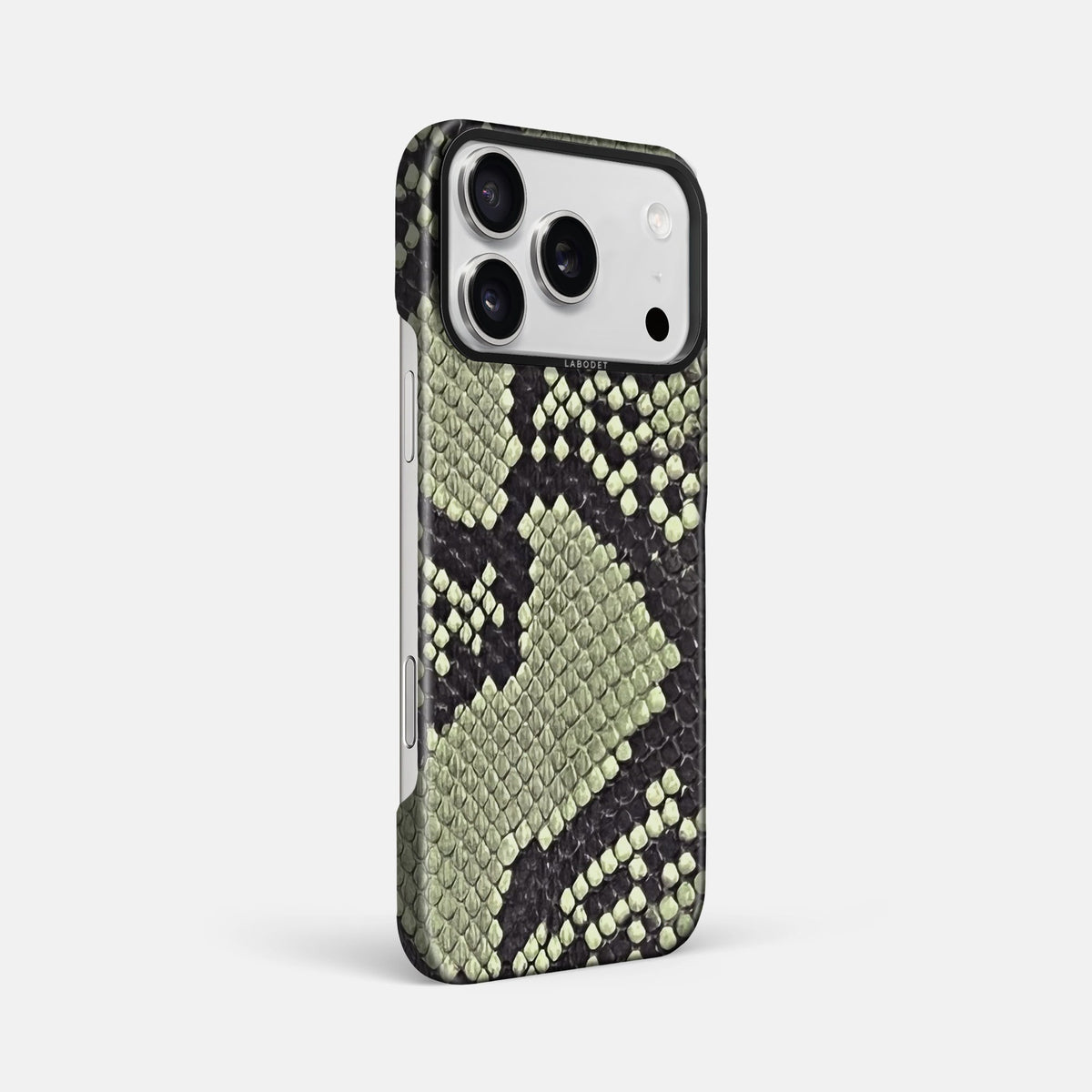 Classic Case For iPhone 18 Pro Max In Deluxe Python -2 | Army-Green-Black