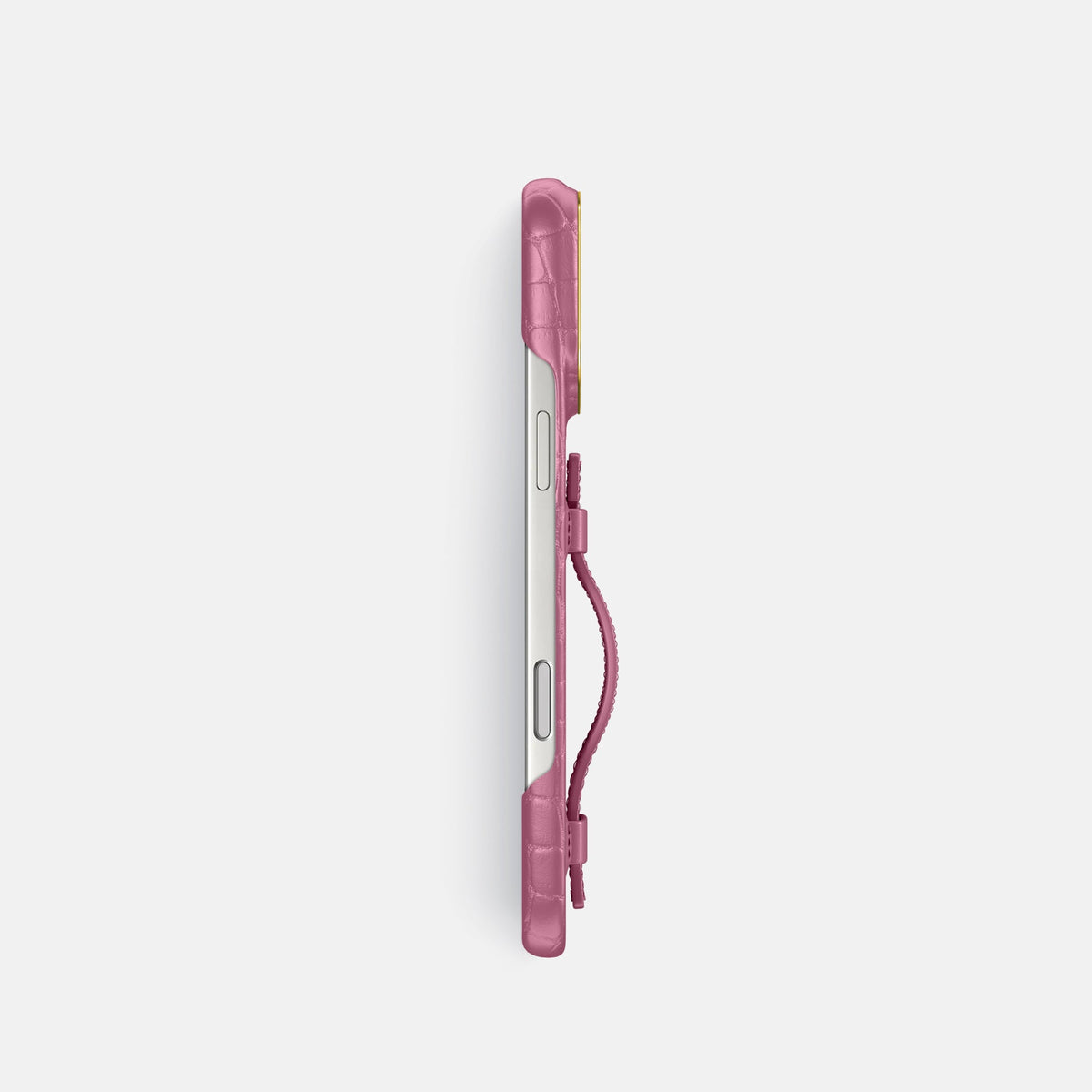 Handle Case For iPhone 18 Pro In Alligator -3 | Pink-Lagoon-Gold