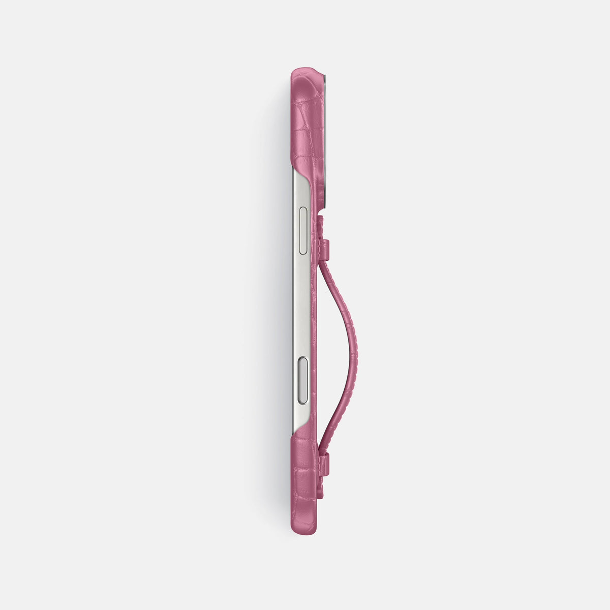 Center Handle For iPhone 18 Pro Max In Alligator -3 | Pink-Lagoon-Steel