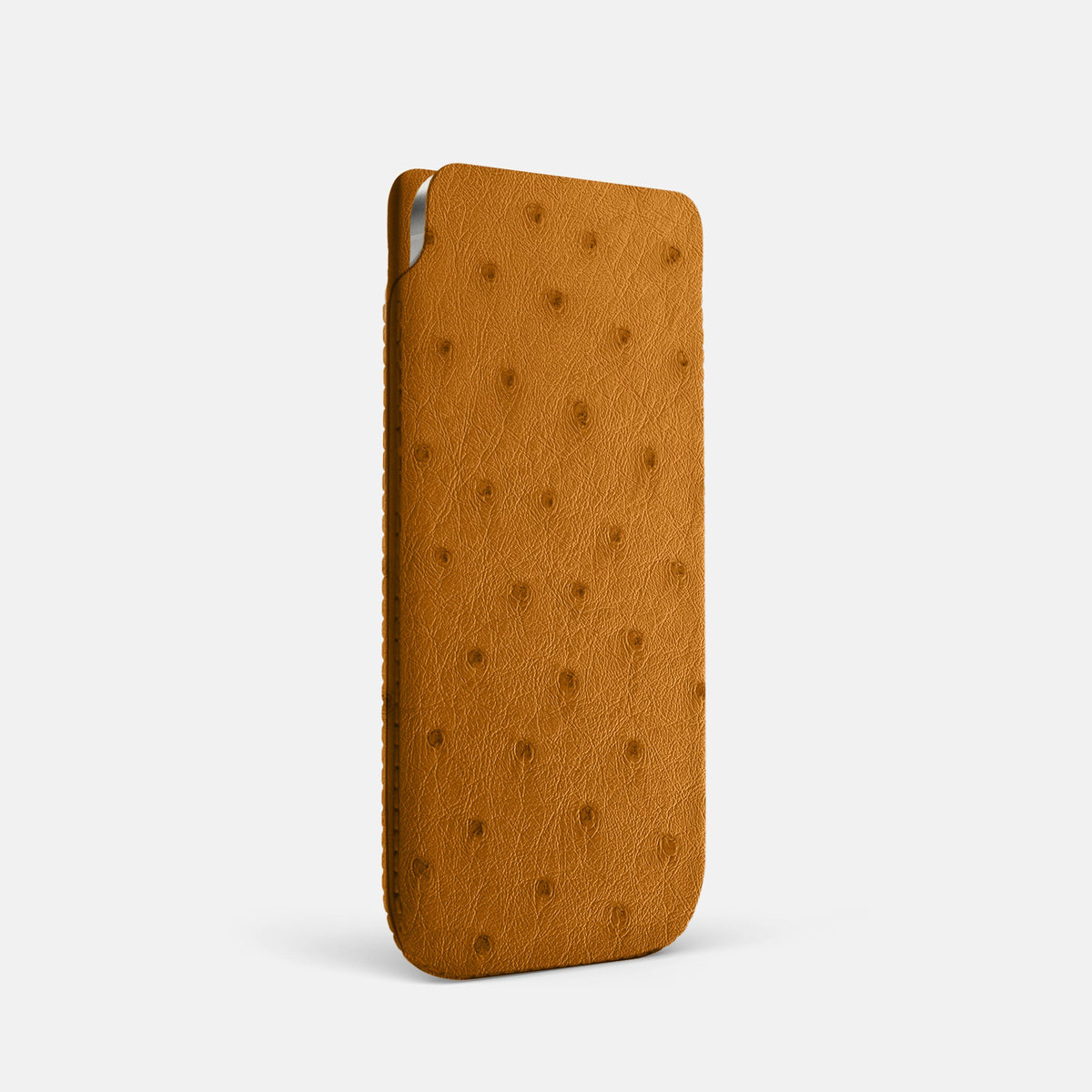 Pouch Case For iPhone 18 Pro In Ostrich -2 | Chestnut