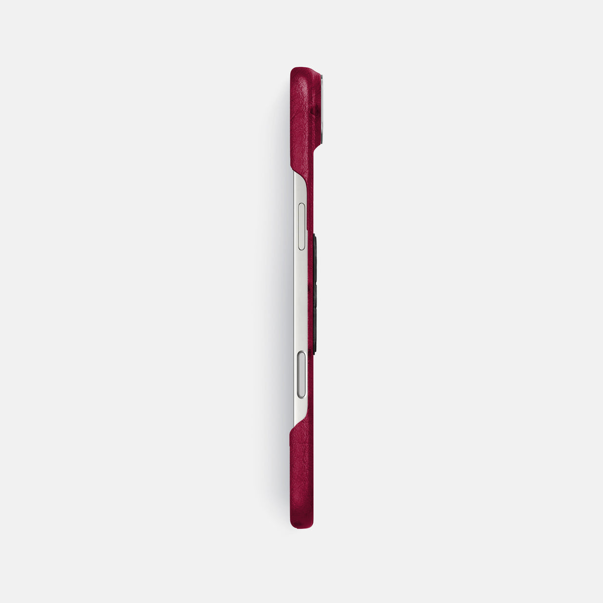 Classic Case With Carbon Skull For iPhone 17 Air In Ostrich -3 | Bordeaux-Steel