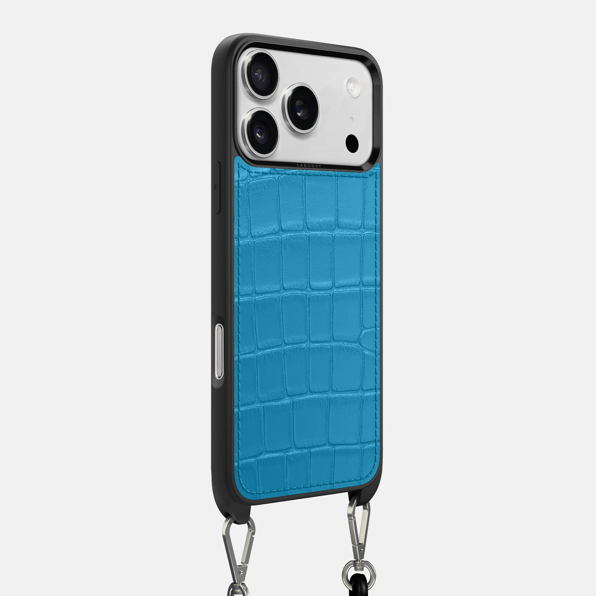 Crossbody Sport Case For iPhone 18 Pro Max In Alligator -2 | Curaçao-Blue