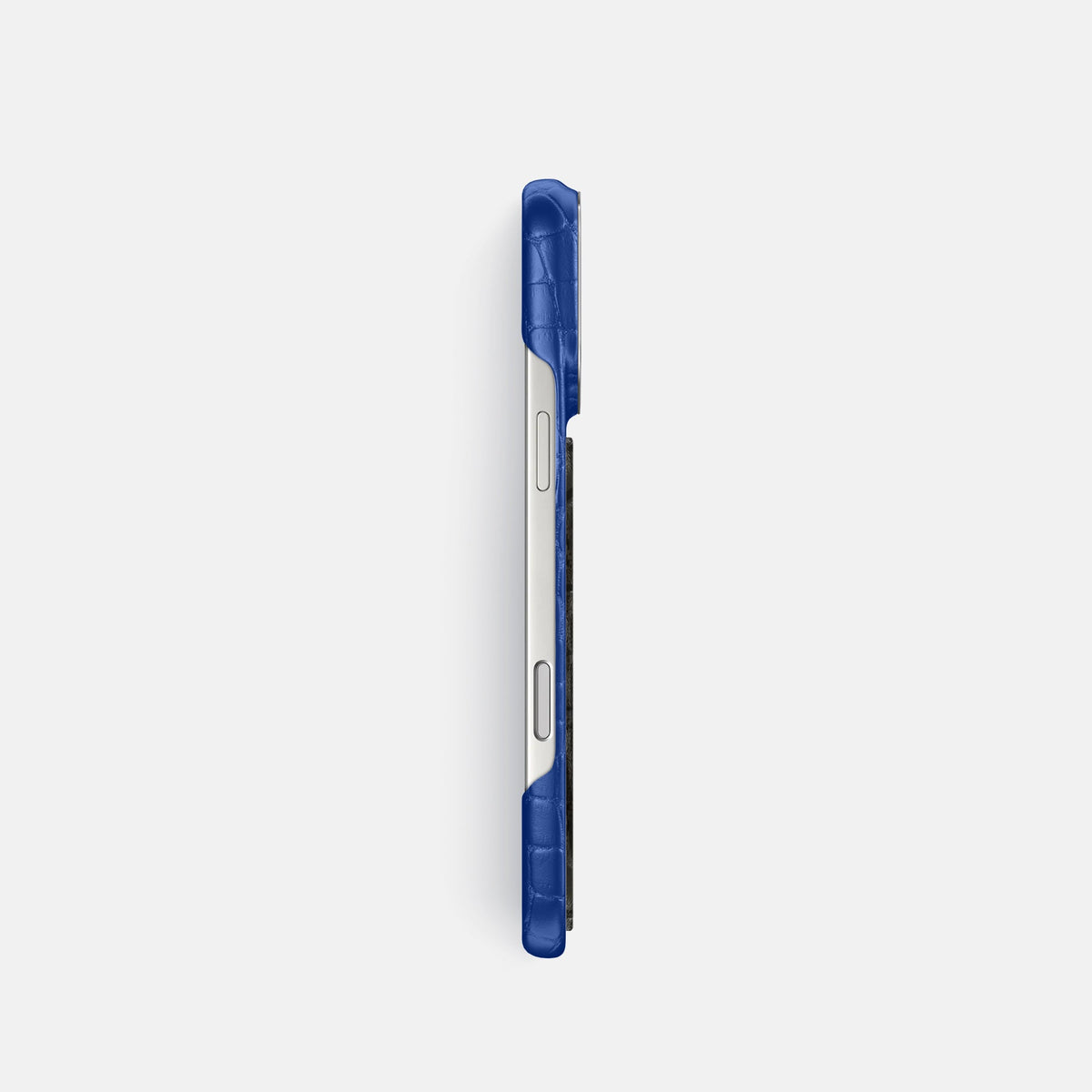 Classic Case With Carbon Dragon For iPhone 18 Pro In Alligator -3 | Royal-Blue-Steel