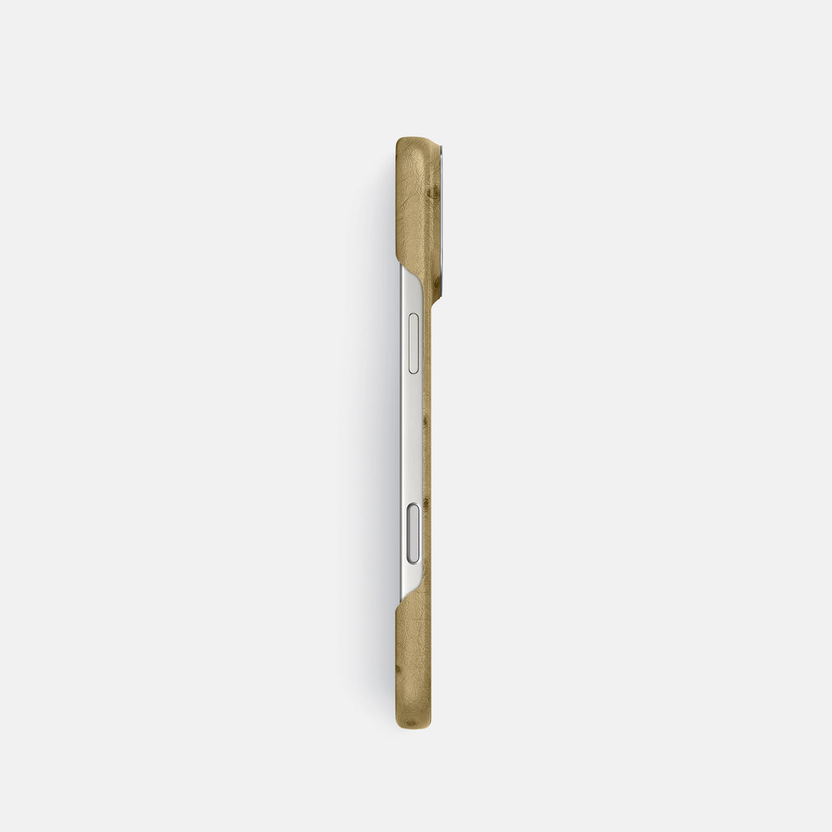 Classic Case For iPhone 17 Pro In Ostrich -3 | Desert-Sand-Steel