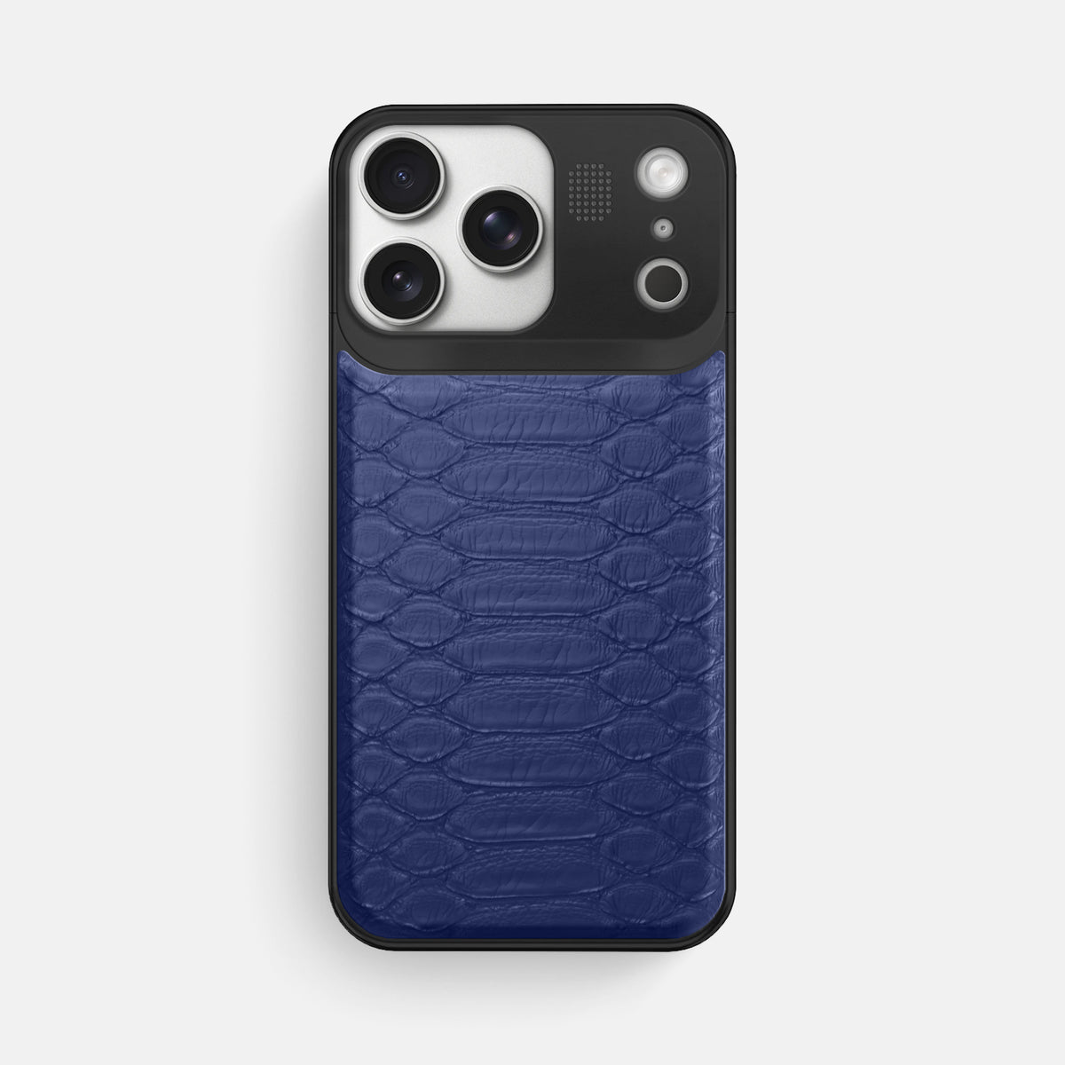 Metal Case For iPhone 17 Pro Max In Python -1 | Royal-Blue-Black