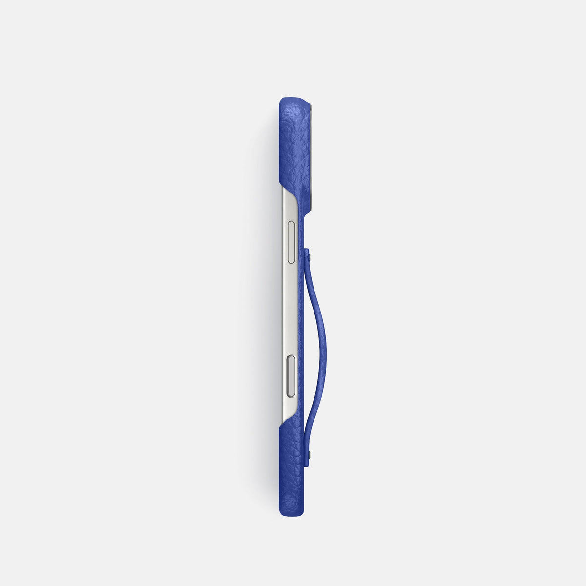 Finger Case For iPhone 18 Pro In Calf -3 | Royal-Blue-Steel