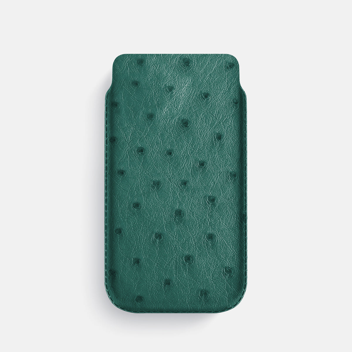 Pouch Case For iPhone 17 Pro In Ostrich -1 | Forest-Green