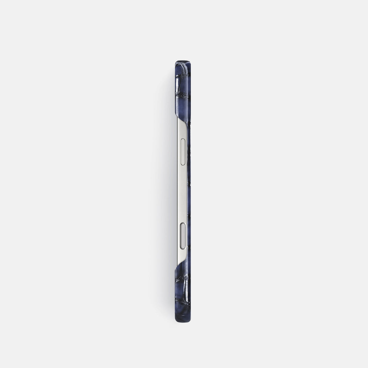 Slim Case For iPhone 18 Pro In Patina Alligator -3 | Havana-Blue