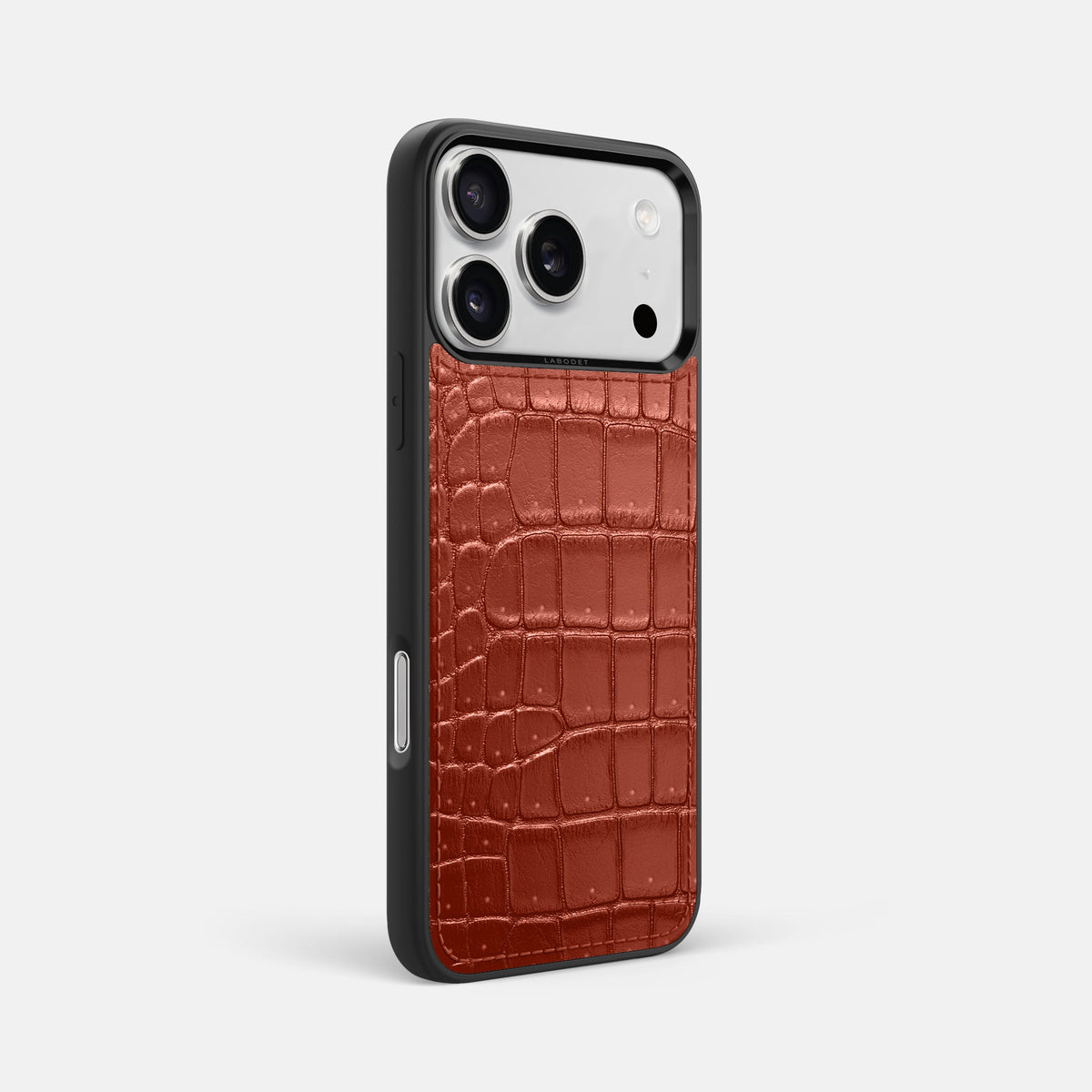 Sport Case For iPhone 18 Pro Max In Porosus Crocodile -2 | Mahogany-Brown