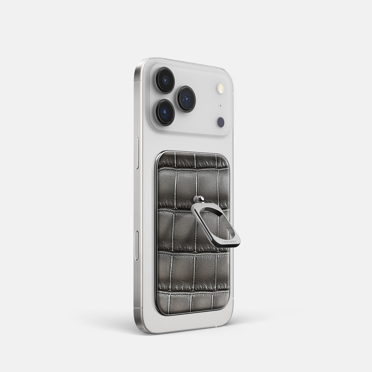 MagSafe Ring For iPhone 18 Pro In Patina Alligator -1 | Grey-Steel