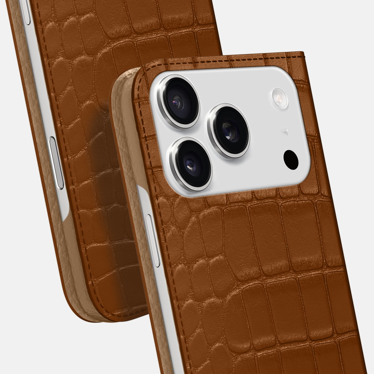 Folio Slim Case For iPhone 18 Pro Max In Alligator -5 | Honey
