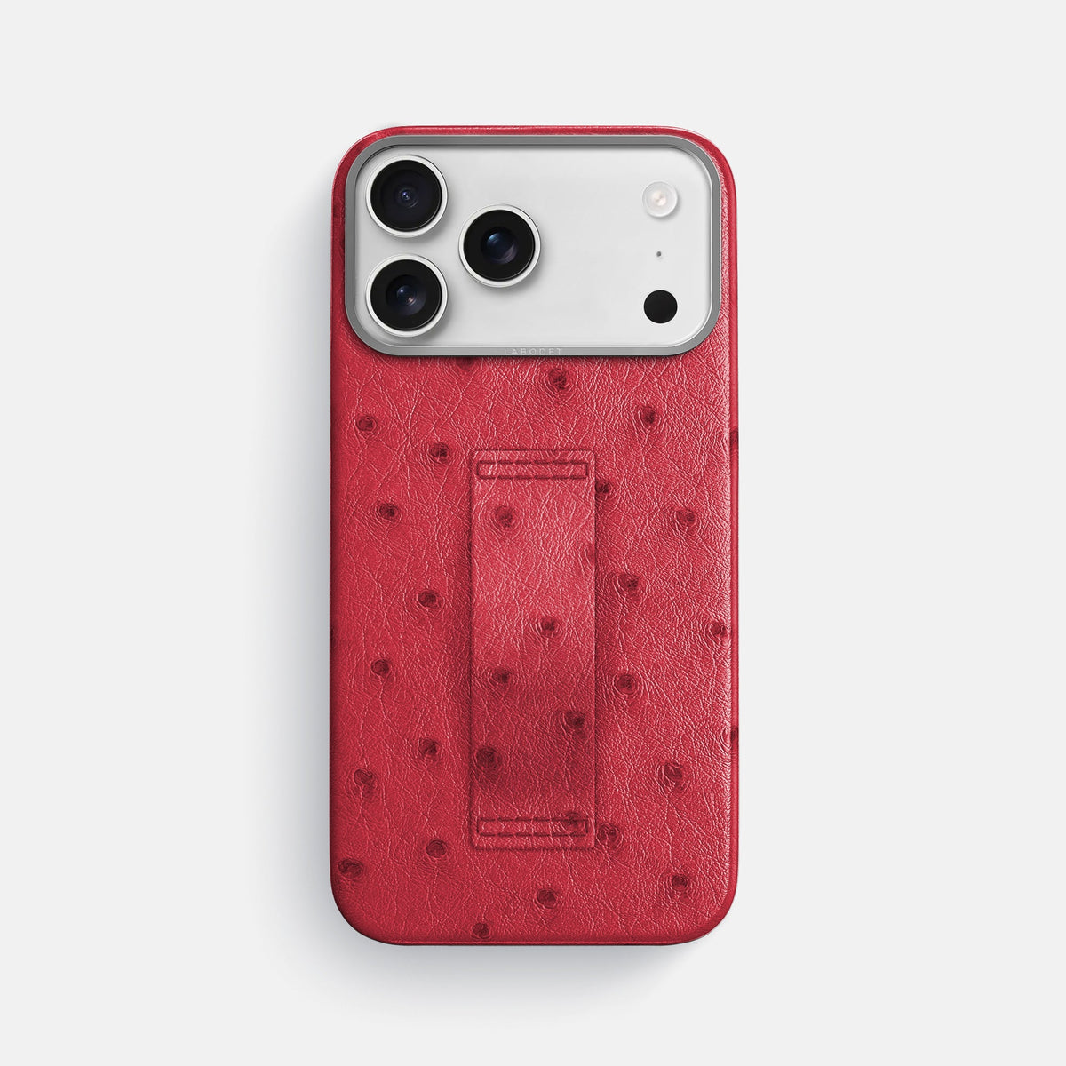 Finger Case For iPhone 18 Pro Max In Ostrich -1 | Red-Steel