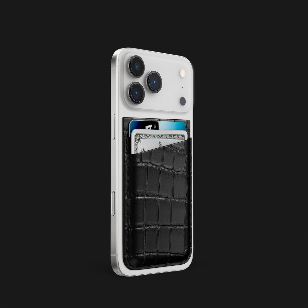 MagSafe Wallet Edition Black For iPhone 18 Pro In Alligator -2 | Edition-Black