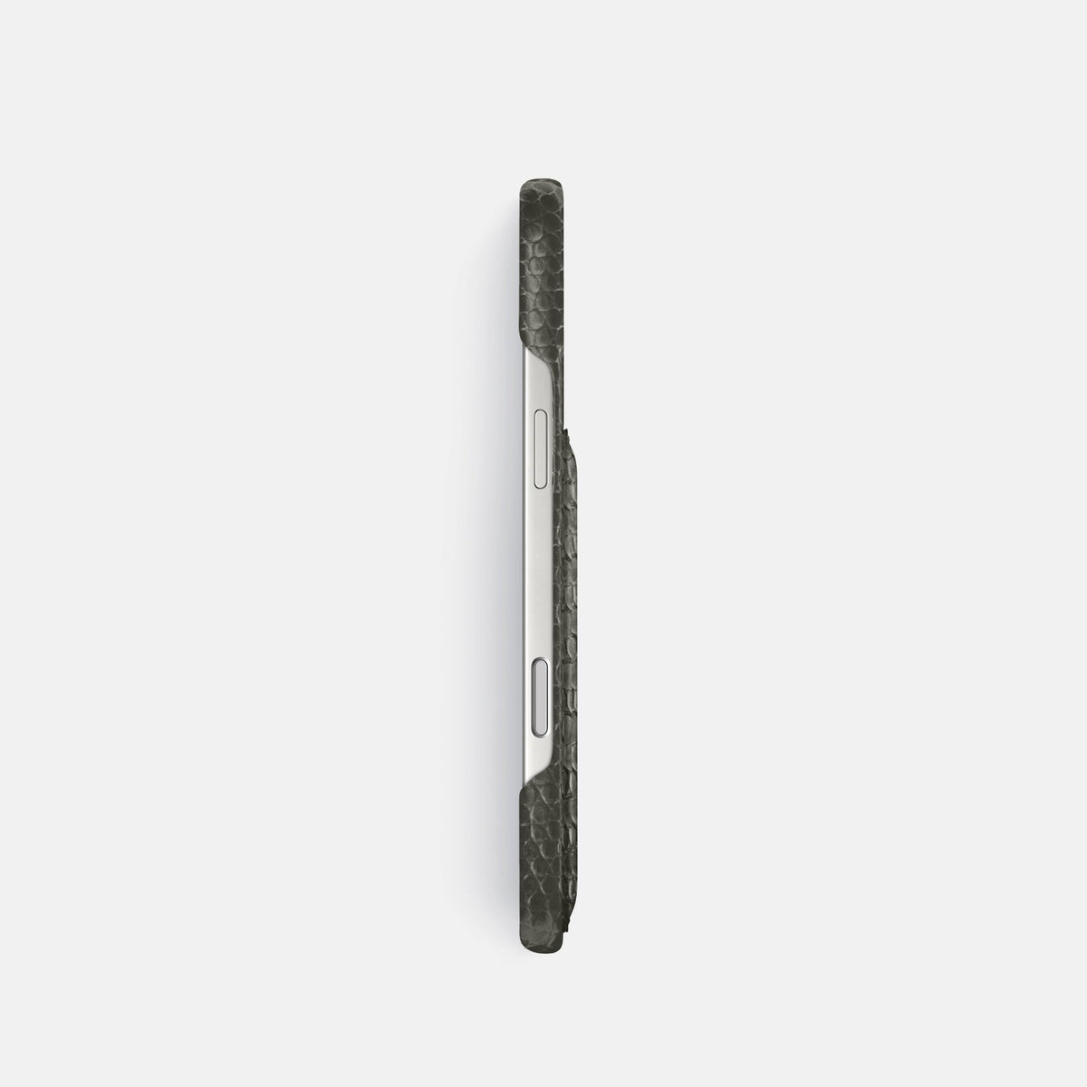Slim Card Case For iPhone 18 Pro In Lizard -3 | Grey