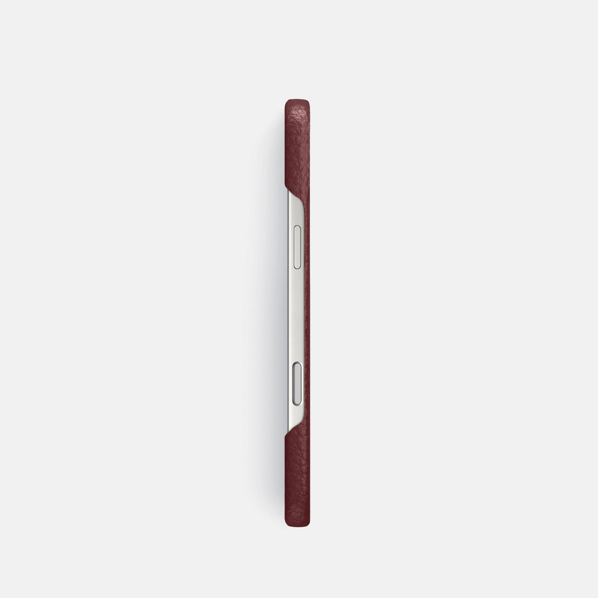 Slim Case For iPhone 18 Pro In Calf -3 | Bordeaux