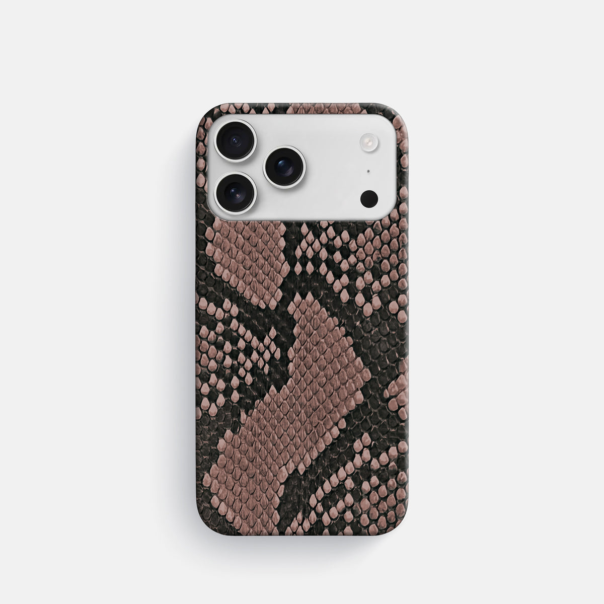 Slim Case For iPhone 17 Pro In Deluxe Python -1 | Mahogany-Brown