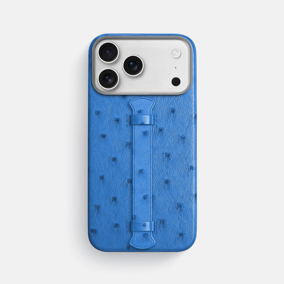 Center Handle For iPhone 18 Pro Max In Ostrich -1 | Royal-Blue-Steel